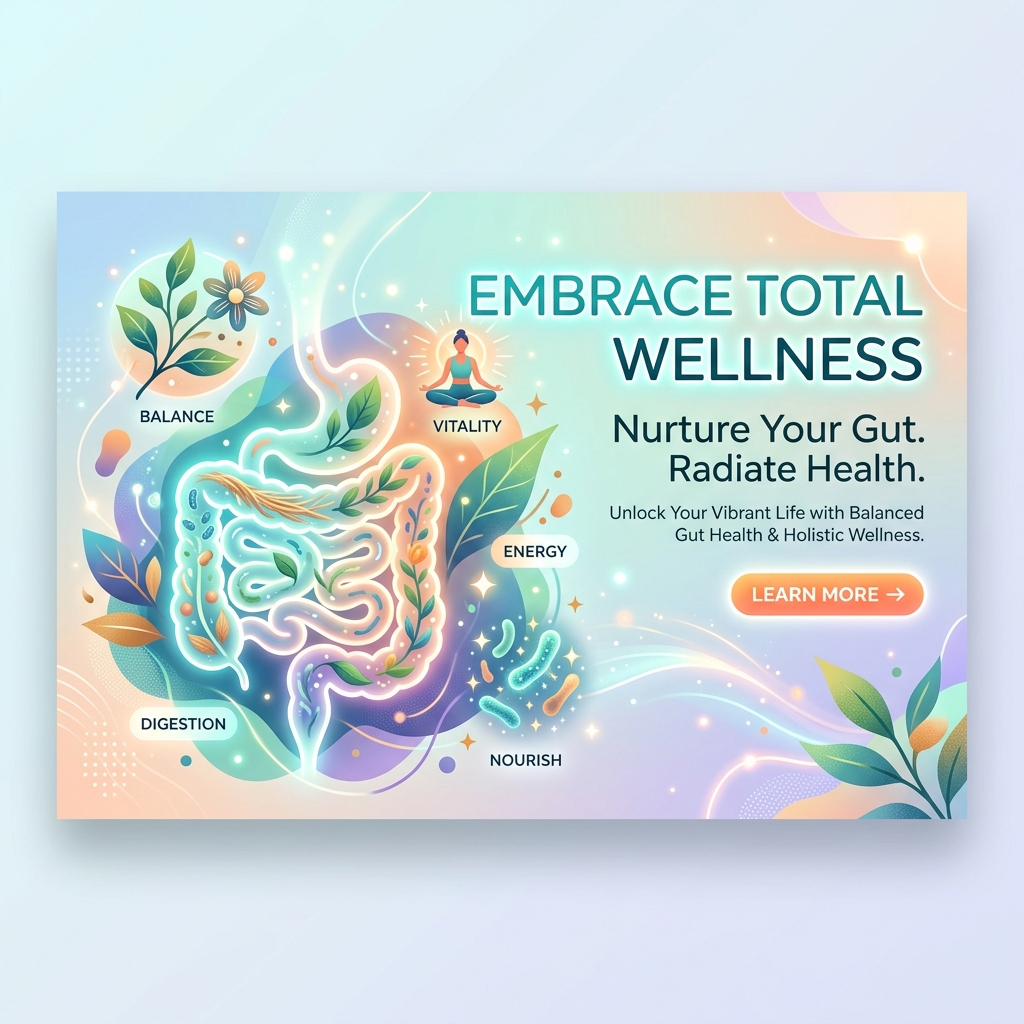 Healthy gut wellness abstract